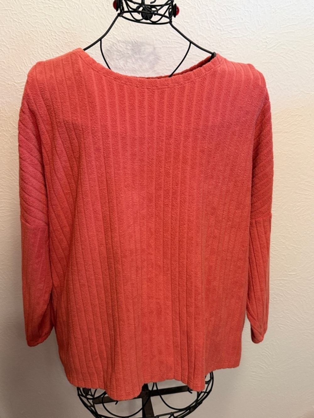 🤠🤠🤠BOGOHO🤠🤠🤠Old Navy Ribbed Knit Oversized Sweater - Coral-XL